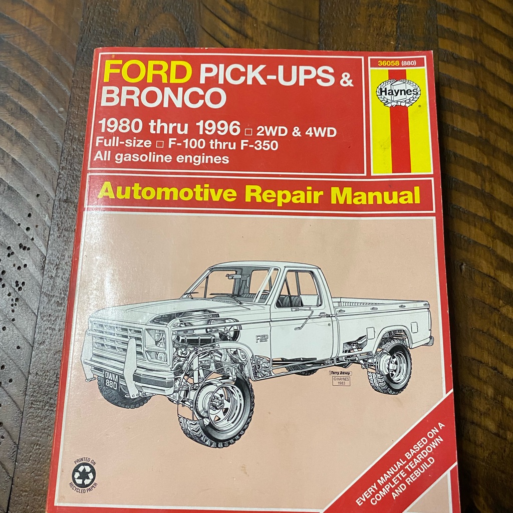 Haynes 36058 880 Ford Pickups And Bronco 19801996 Automotive Repair Manual